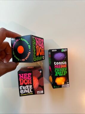 Needoh Bundle - Fuzzball, groovy glob and Teenie funky pups